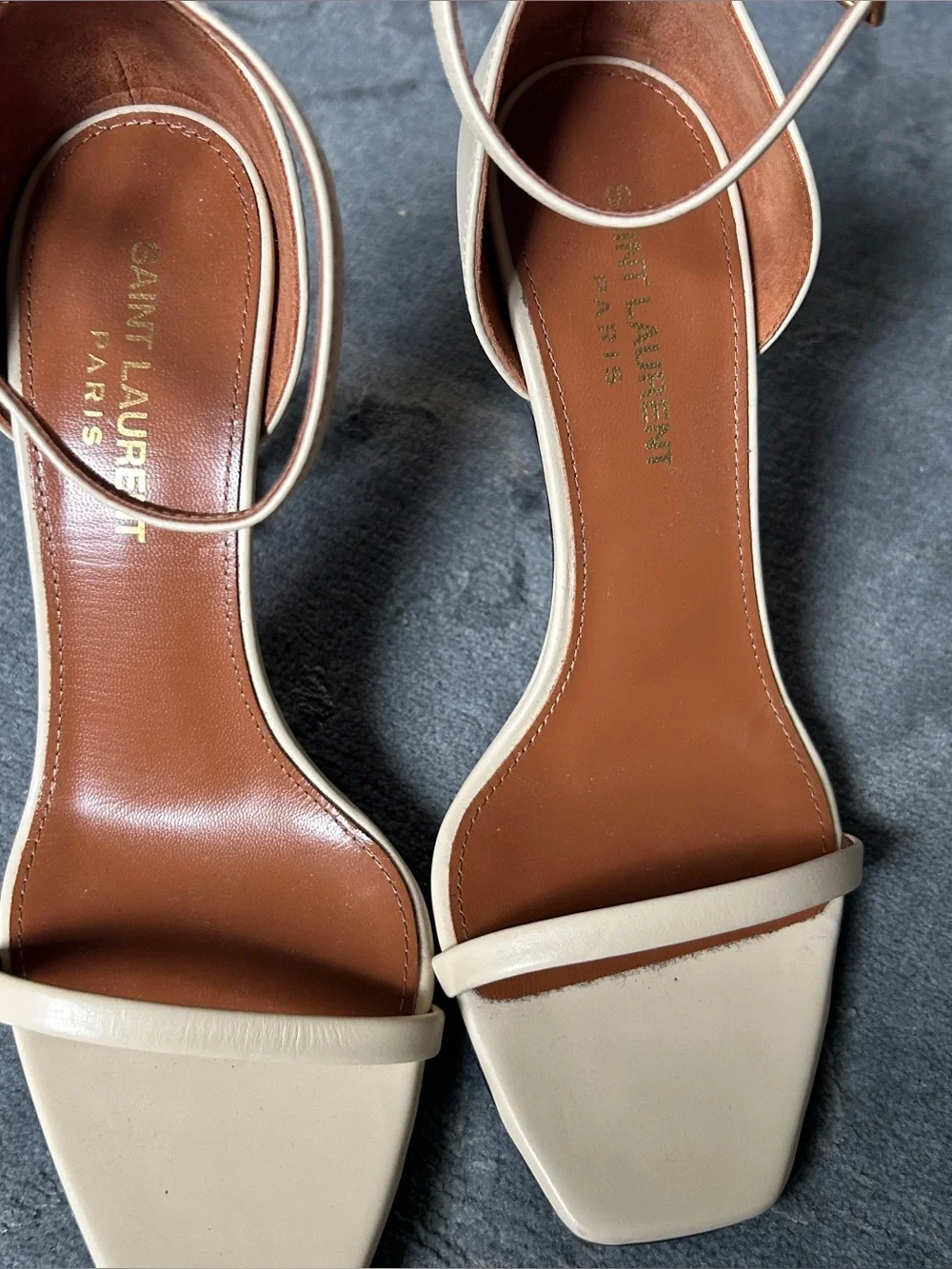 Saint Laurent YSL Opyum Logo Heels - Picture 2 of 12